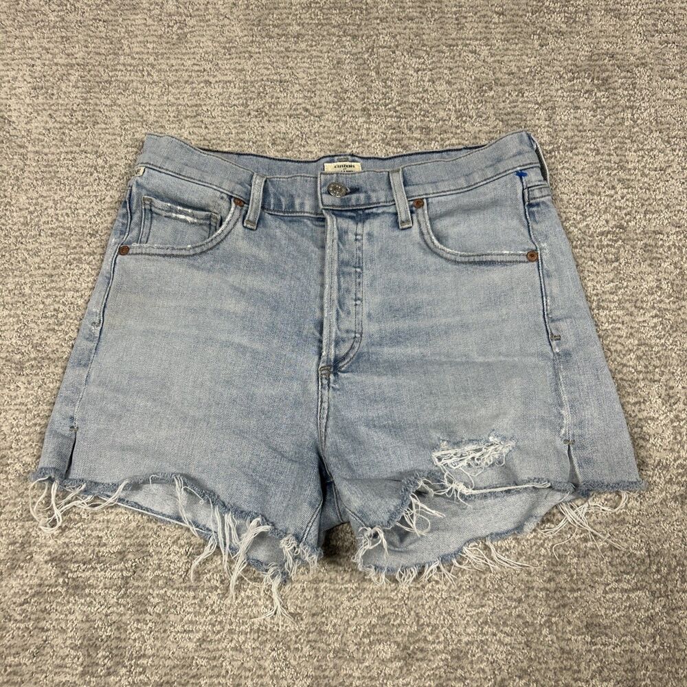Citizens Of Humanity COH Shorts Womens 25 Button Fly Marlow Cut Off Denim USA